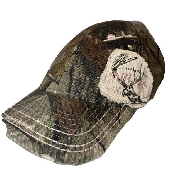 Women’s Cabela RealTree Camouflage Hat Cap Hook and Loop Strap Adjustable - Picture 2 of 8